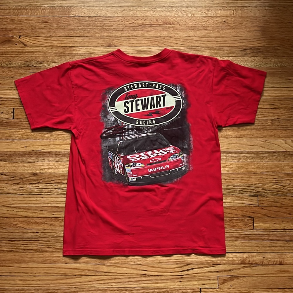 Vintage Y2K Tony Stewart Nascar T-Shirt / L / 2009